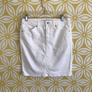 Universal Thread White Denim Skirt